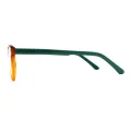 Conchita - Round Orange Glasses for Women